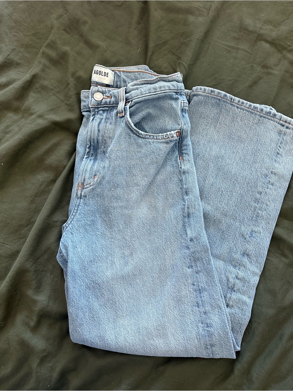 Agolde REN Jeans High Rise Wide Leg - Picture 3 of 5